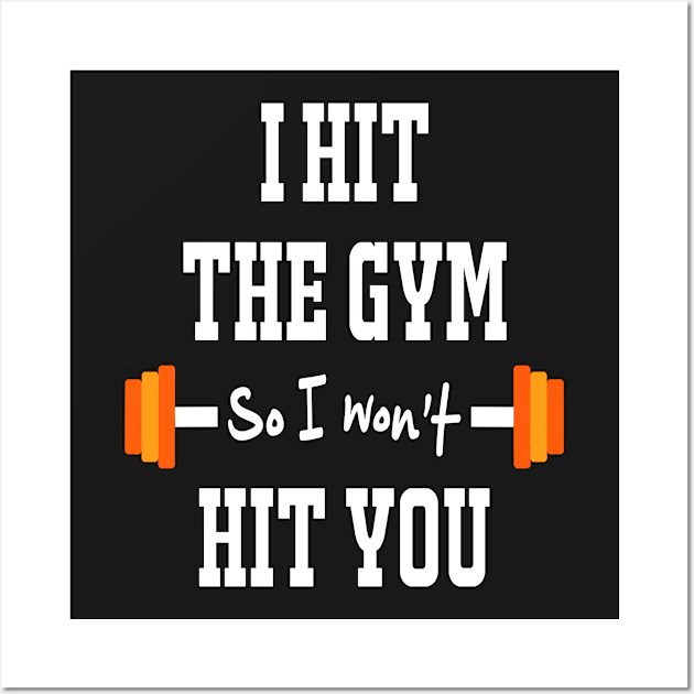 Gym Tee - Fitness Tee Wall Art by missalona